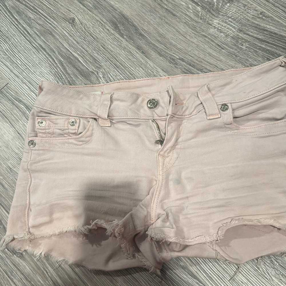 True religion, Keira shorts light pink. Size 27. Great condition.
